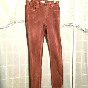 FREE PEOPLE CORDUROY SKINNY JEANS SZ W 25